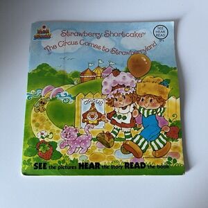 VTG Strawberry Shortcake Goes To The Circus See Hear and Read Book and Record